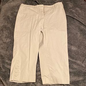 Tan capris size 12p
